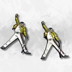 Freddy Mercury Lapel Pins (Set of 2)